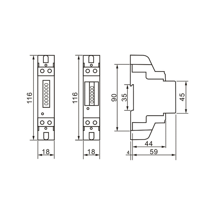 Wattmètre électronique GreenBlue GB173 - pour le secteur privé et l'artisanat/industrie