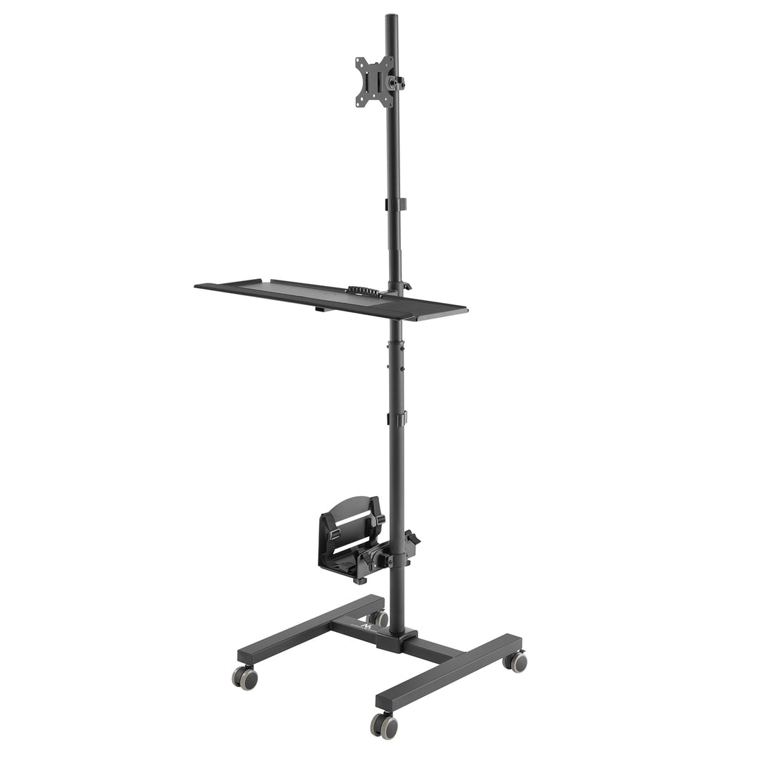 Maclean Brackets MC-793 Professionele statief, trolley voor de monitor - de ideale stand-up werkplek