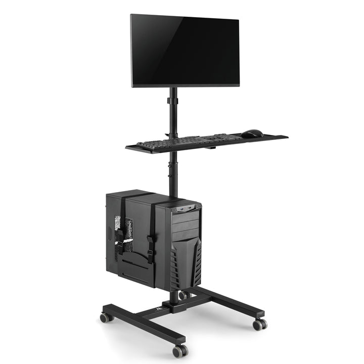 Maclean Brackets MC-793 Professionele statief, trolley voor de monitor - de ideale stand-up werkplek