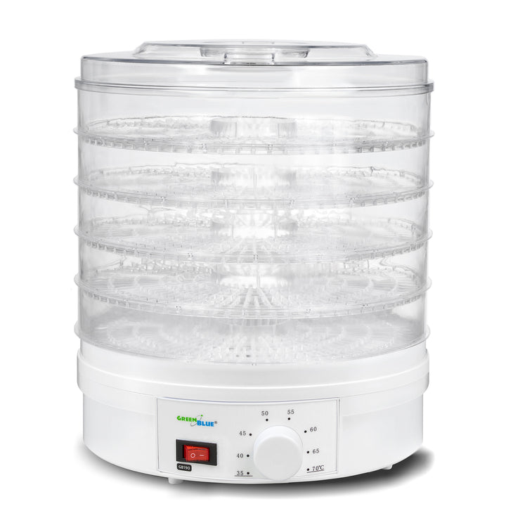 Voedseldroger GreenBlue GB190 - 250 W - met 5 transparante lades- 35 tot 70°C