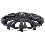 15" NRM STERK zwart mat universele wieldoppen 4 stuks