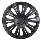 Universele wieldoppen 16" NRM STRONG matzwart, 4 stuks