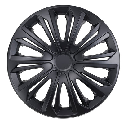 Universele wieldoppen 16" NRM STRONG matzwart, 4 stuks