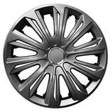 Universele wieldoppen 14" NRM STERK grafiet gelakt 4 stuks