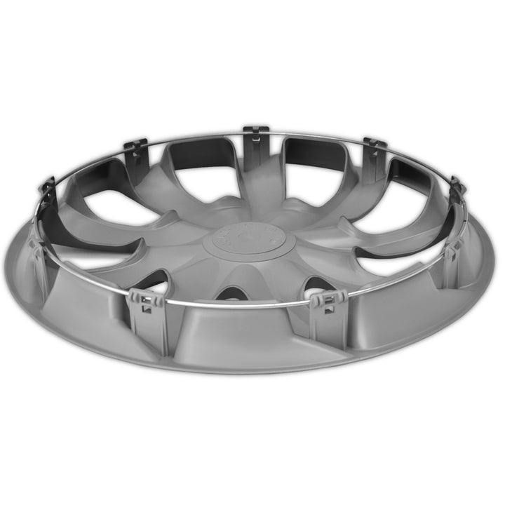 14 "QUAD wieldoppen, insteek zilver, 4 stuks Slagvast