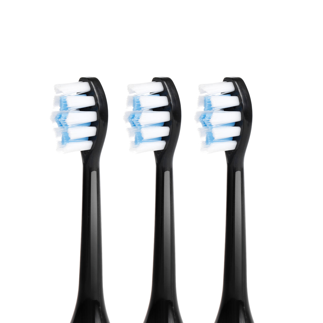 Brosse à dents Promedix PR-750 B IPX7 noire, étui de voyage, 5 modes, minuterie, 3 niveaux de puissance, 3 embouts