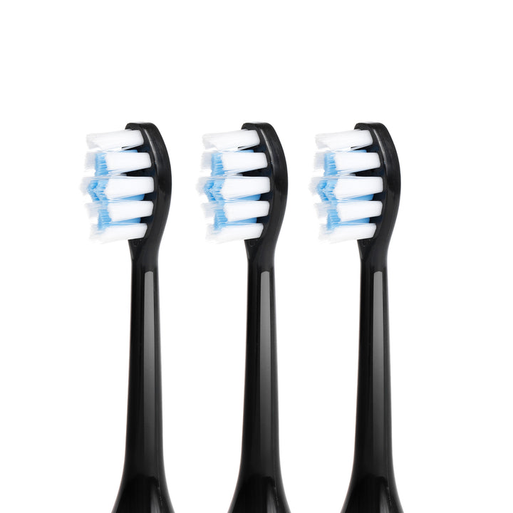 Brosse à dents Promedix PR-750 B IPX7 noire, étui de voyage, 5 modes, minuterie, 3 niveaux de puissance, 3 embouts