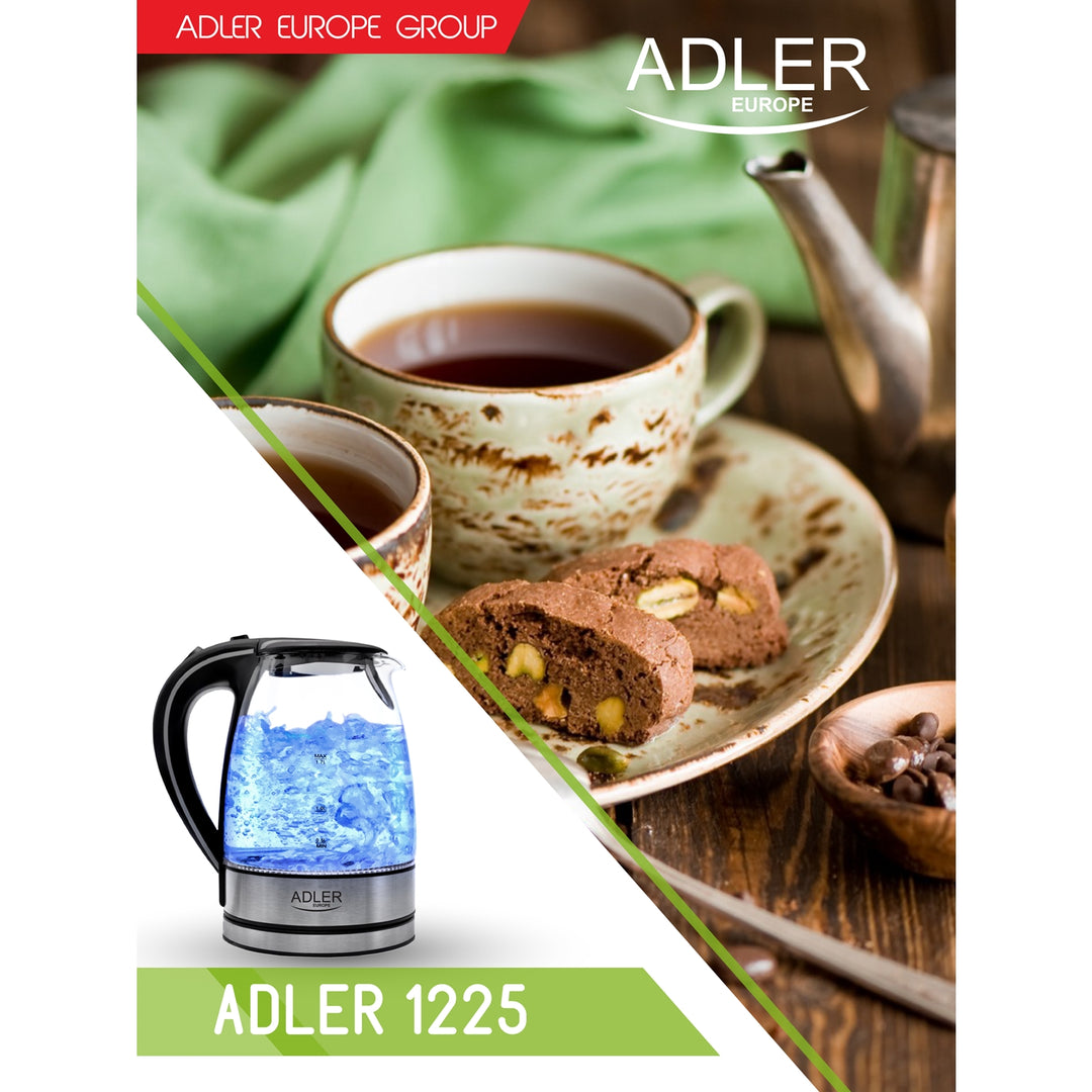 GLAS WIRELEL CIRCUIT 1.7 L ADLER AD1225 KWALITEIT
