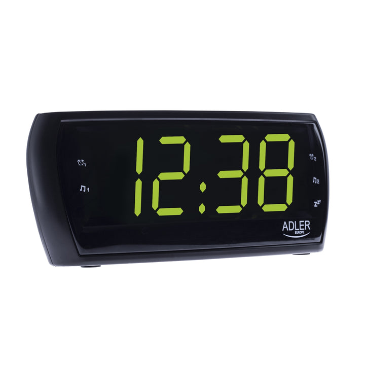 Adler AD 1121 Wekkerradio met LED-display met de mogelijkheid van bliksem en dimmen