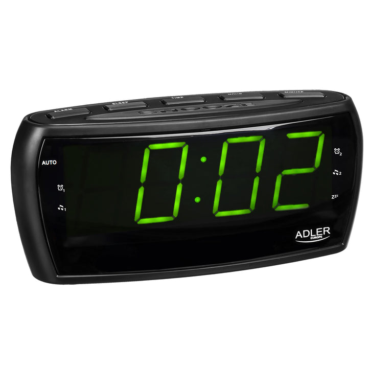 Adler AD 1121 Wekkerradio met LED-display met de mogelijkheid van bliksem en dimmen