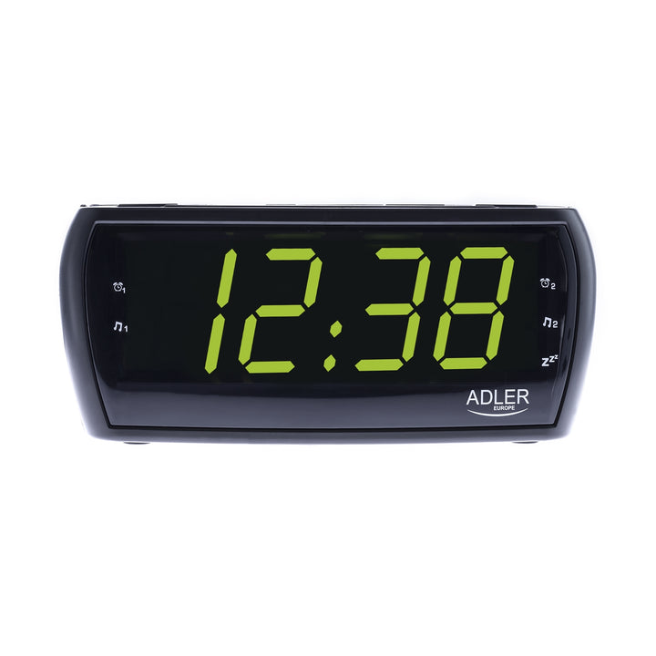 Adler AD 1121 Wekkerradio met LED-display met de mogelijkheid van bliksem en dimmen