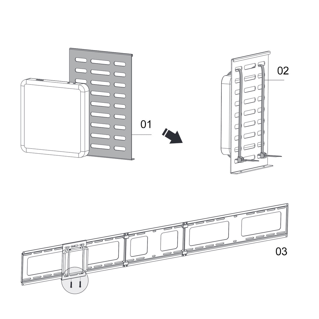 Support pour client léger mini CPU, terminaux réseau, Maclean MC-802