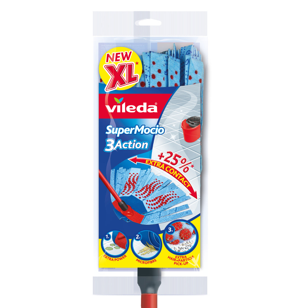 VILEDA MOP BELT SuperMocio 3 ACTIE VELOUR + KIJ
