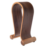 Maclean MC-815W Koptelefoonstandaard houten walnoot kleur