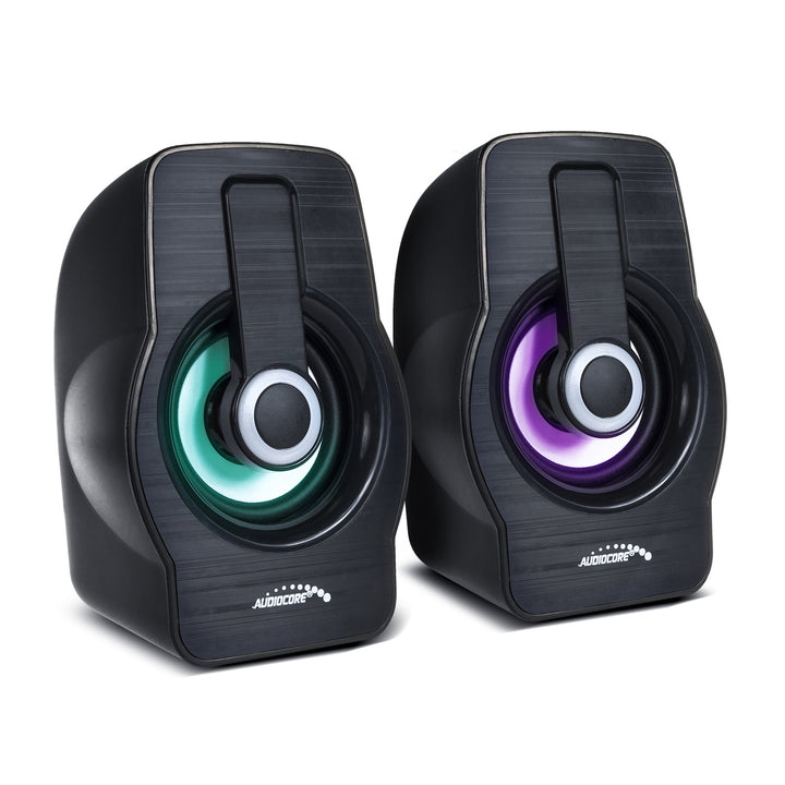 Enceintes ordinateur 6W USB Noir Audiocore AC855 B