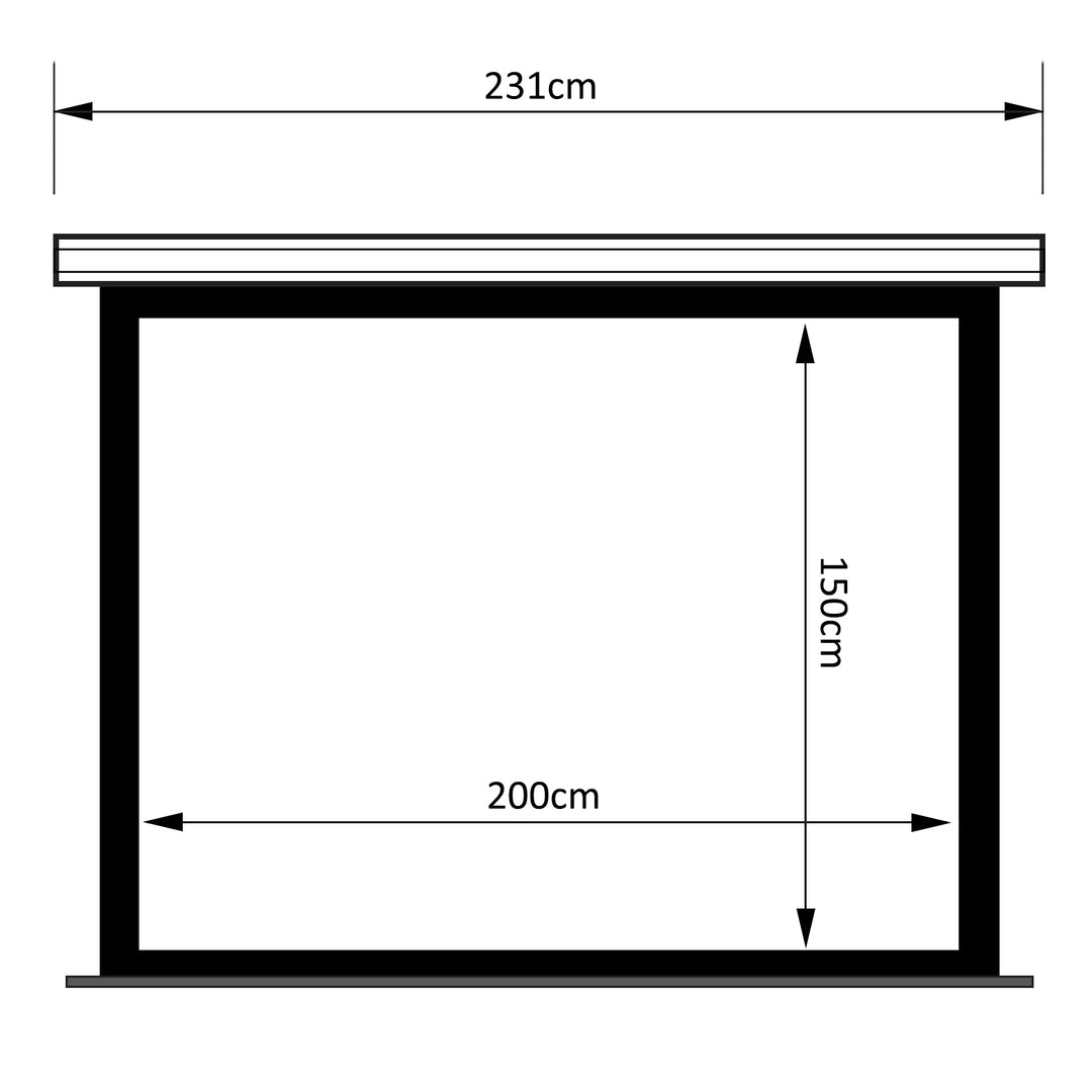 Elektrisch Projectiescherm Maclean Premium MC-992 200 x 150 cm 100 "