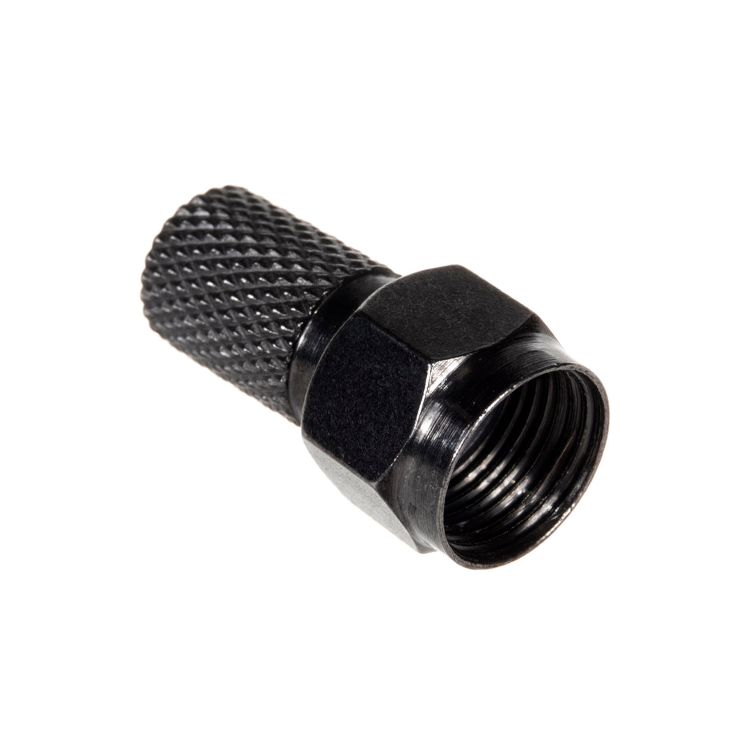 Prise F-satellite professionnelle 6.8mm RG5.9, RG6 nickel noir système TV Maclean MCTV-903