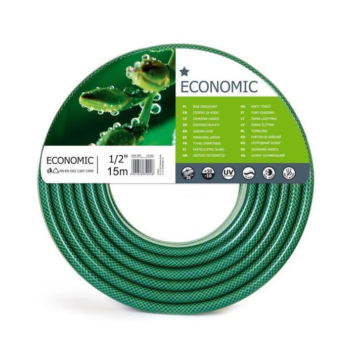 Tuyau d'arrosage Cellfast Economic 1/2" 15m, 3 plis