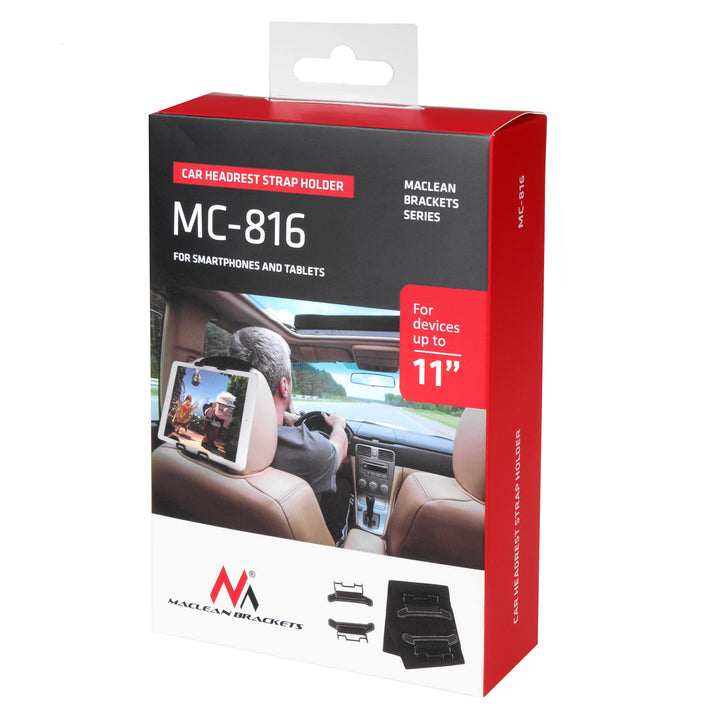 Support de tablette pour l'appui-tête de la chaise MC-816 velcro, bras levés