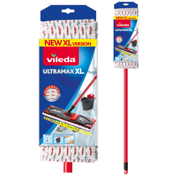 VILEDA Mop Platte telescopische stick ULTRAMAX XL 42CM