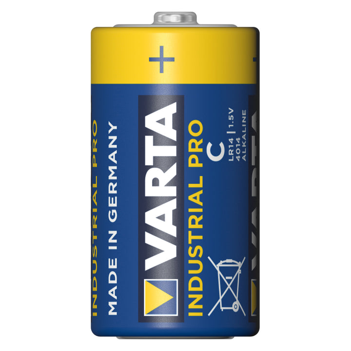 20x Varta Industrial R14/C alkaline batterijen Folie