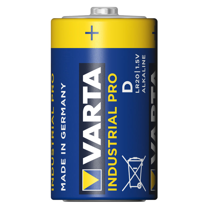 20x Varta Industrial R20/D alkaline batterijen Folie