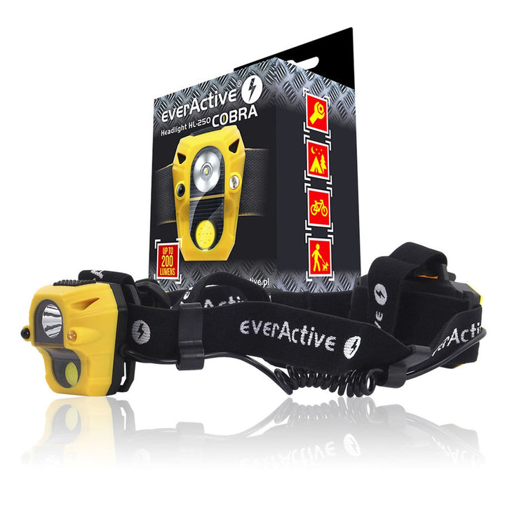 De everActive Cobra HL-250 diode flitslichtkwaliteit