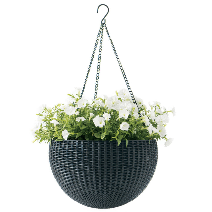 Hangende bloempot Keter Sphere Planter Moderne vorm