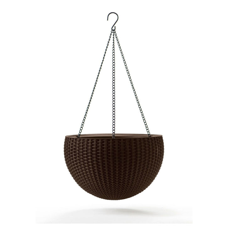 Hangende bloempot Keter Bol Planter bruin Moderne vorm