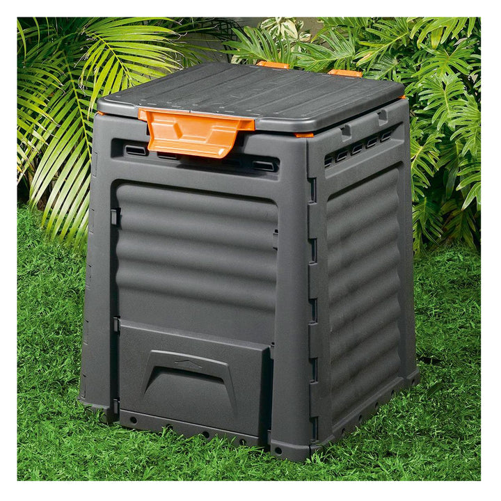 Composter Keter Eco Compostbak 320L Kleppen voor het uit twee zijden composteren van compost