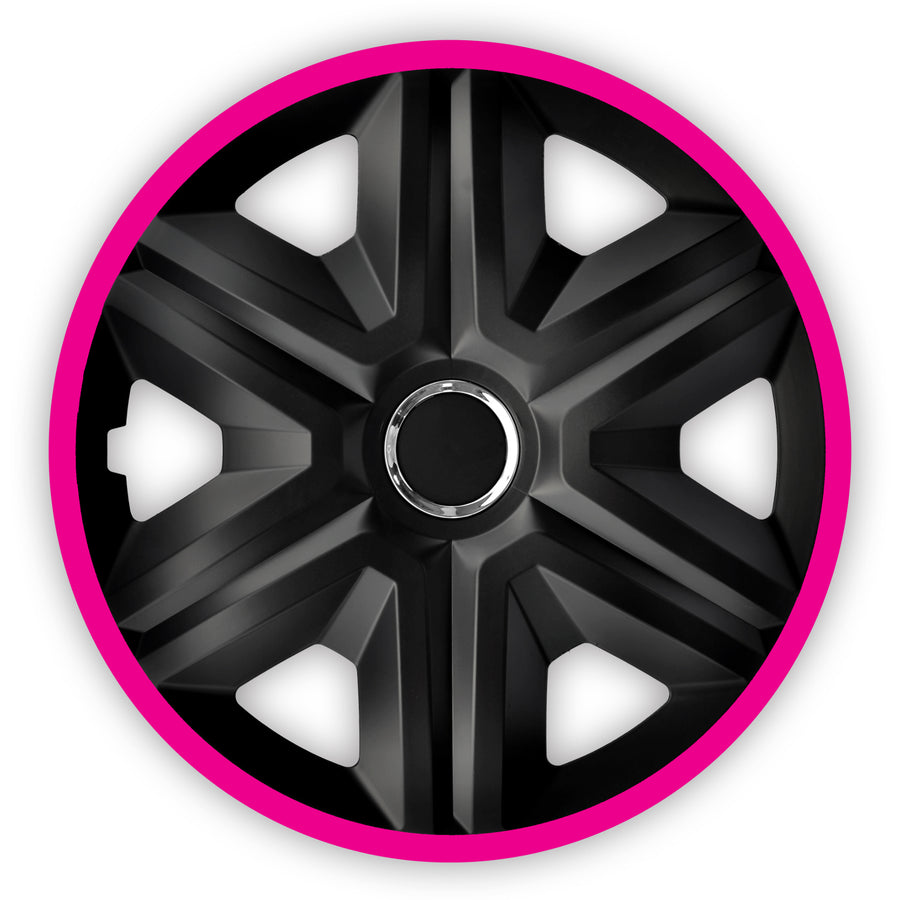 Wieldoppen FAST LUX roze 15 "4-delige montage zonder gereedschap
