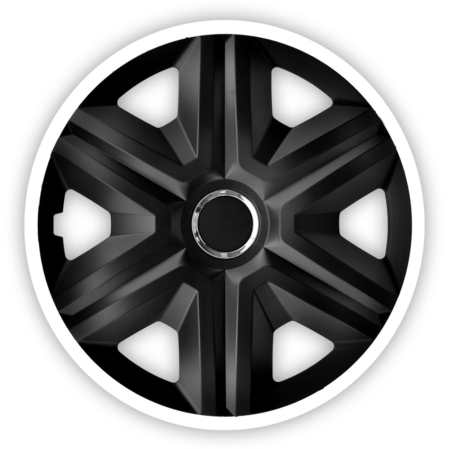 Universele wieldoppen 15" NRM FAST LUX wit 4 stuks