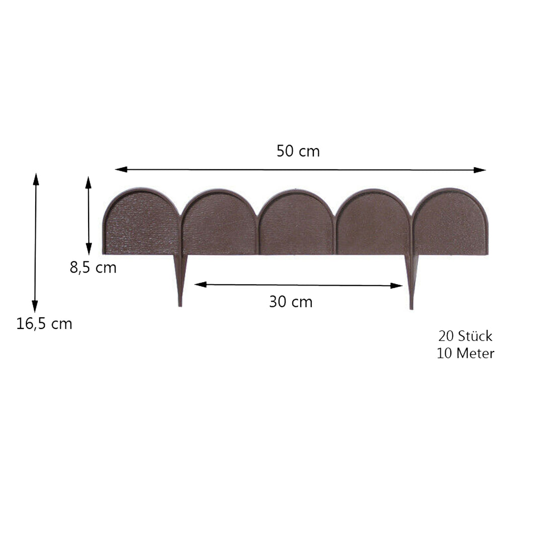 Prosperplast Garden Edge Garden Line IKRA 10m cemno Marron