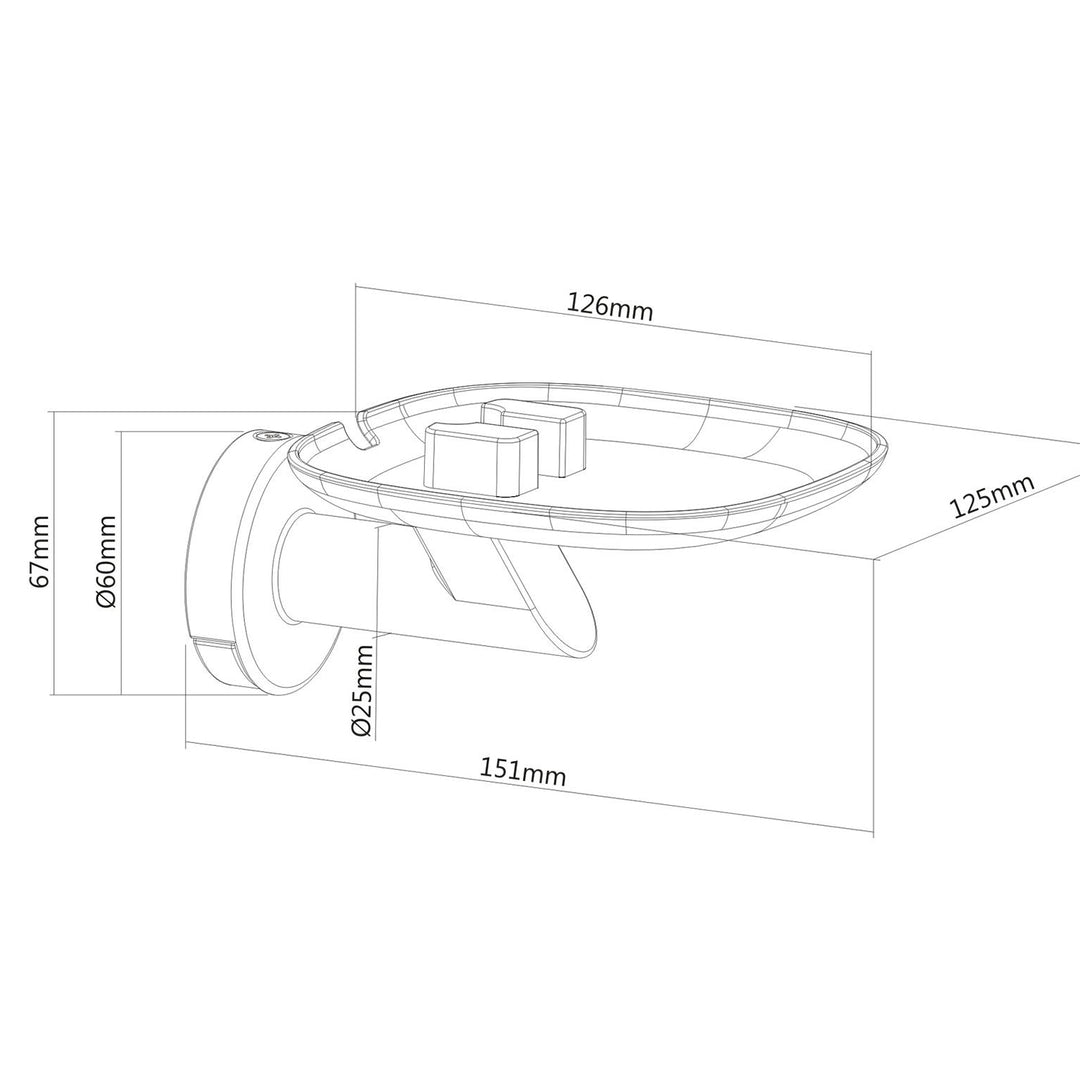 Support mural pour enceinte intelligente Sonos One Maclean MC-840