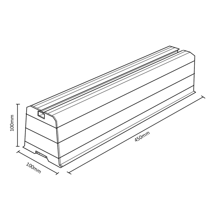 Handgreepmontage aan de airconditioner MC-863 tot 100kg armlengte 450 mm PVC set 2 stuks