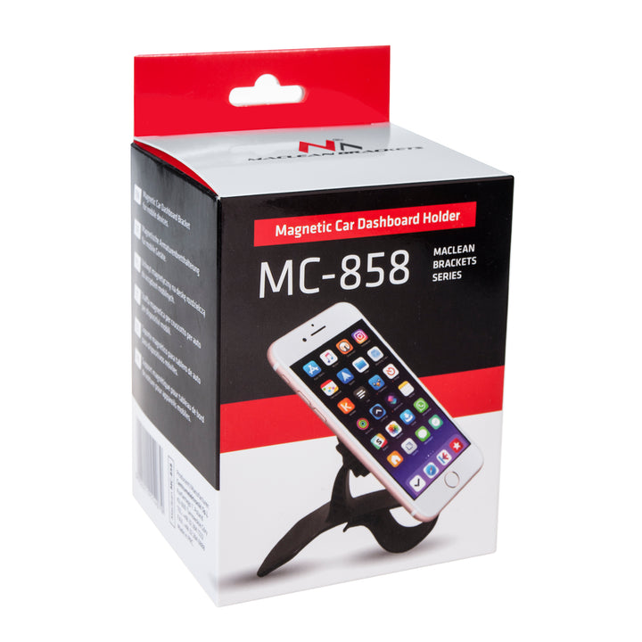 Maclean MC-858 Autohouder voor mobiele telefoon Smartphone Cockpit Magnetische aanpassing van 360 graden