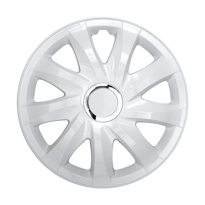 Drift wieldoppen 14 "wit gelakt 4 stuks Eenvoudige installatie