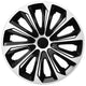 15" NRM Extra STERK wit/zwart universele wieldoppen 4 stuks