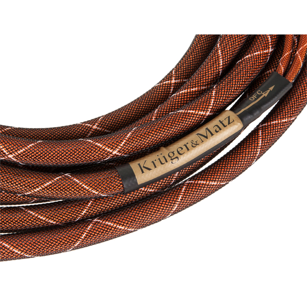 Krüger&Matz - KM0335 - Luidsprekerkabel (bananenstekkers) - 3,0 m - 300 cm