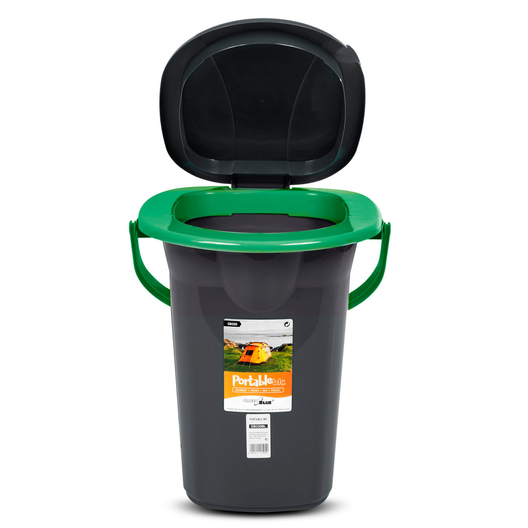 GreenBlue GB320BG toeristisch toilet zwart en groen