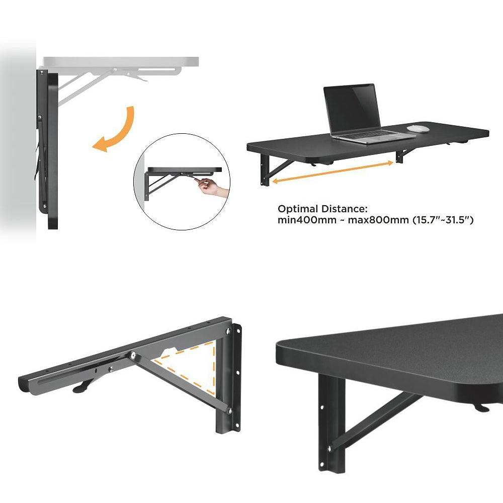 Support d'étagère pliable, lot de 2 pièces MC-876 Maclean Brackets