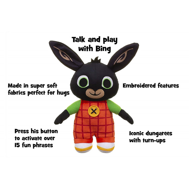Interactieve pluche mascotte die Pools spreekt Bing EN 30cm