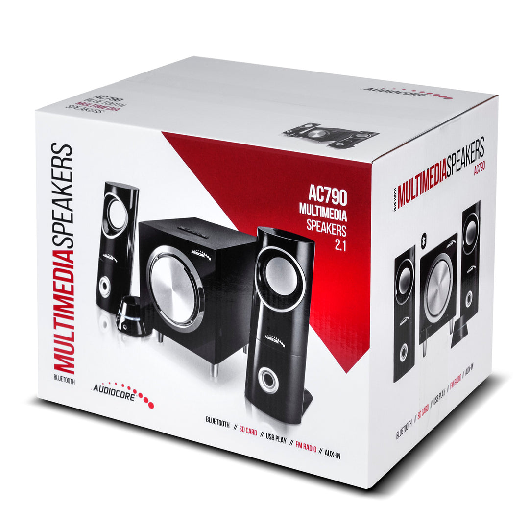 Ensemble d'enceintes Bluetooth 2.1 Audiocore AC790 Radio FM, entrée carte SD/MMC, AUX, USB