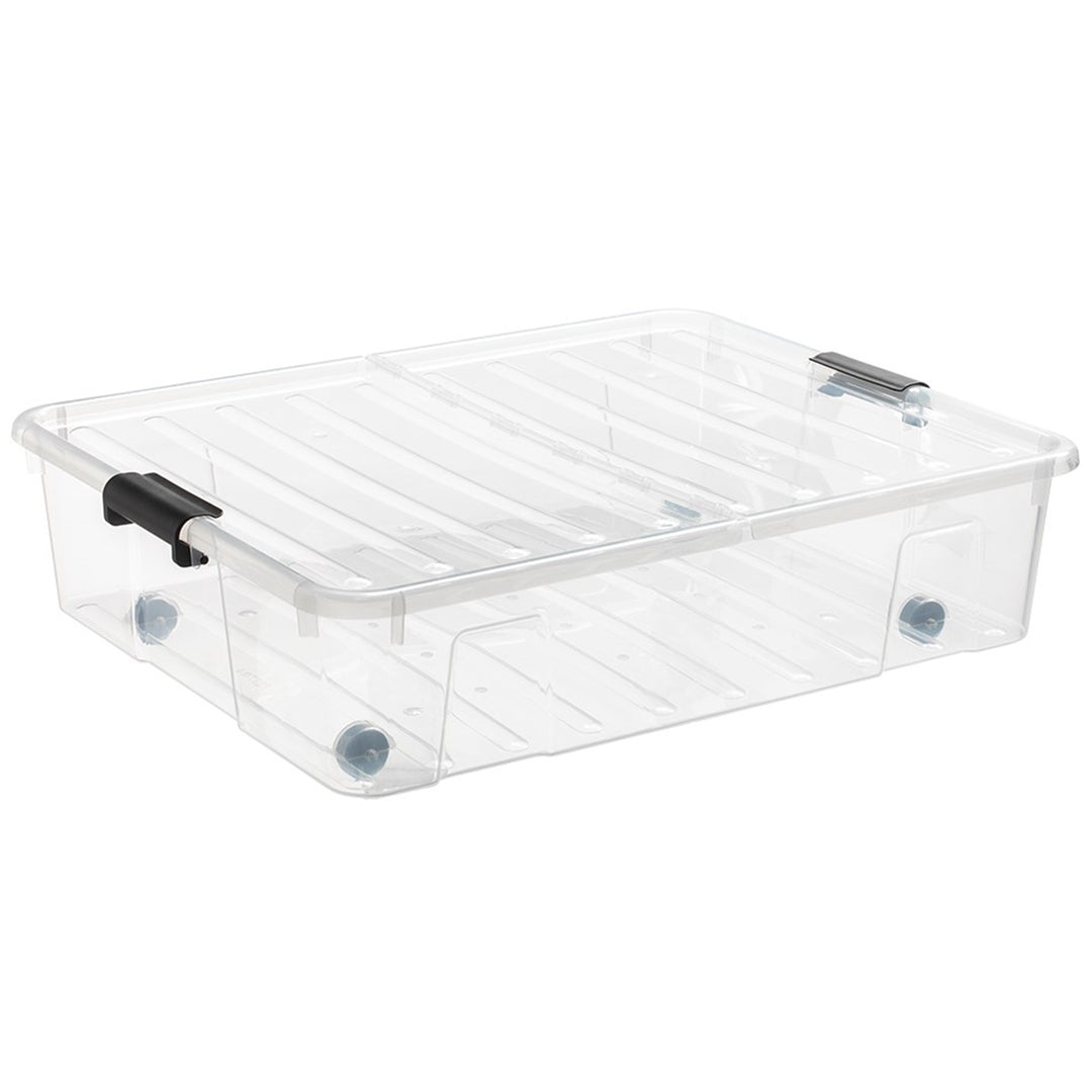 Container voor bed Plast Team Bedroller XL 49L transparant