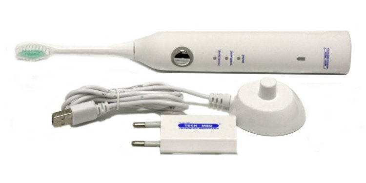 Tech-Med -  Sonische tandenborstel / IPX7 / USB-stekker - Wit