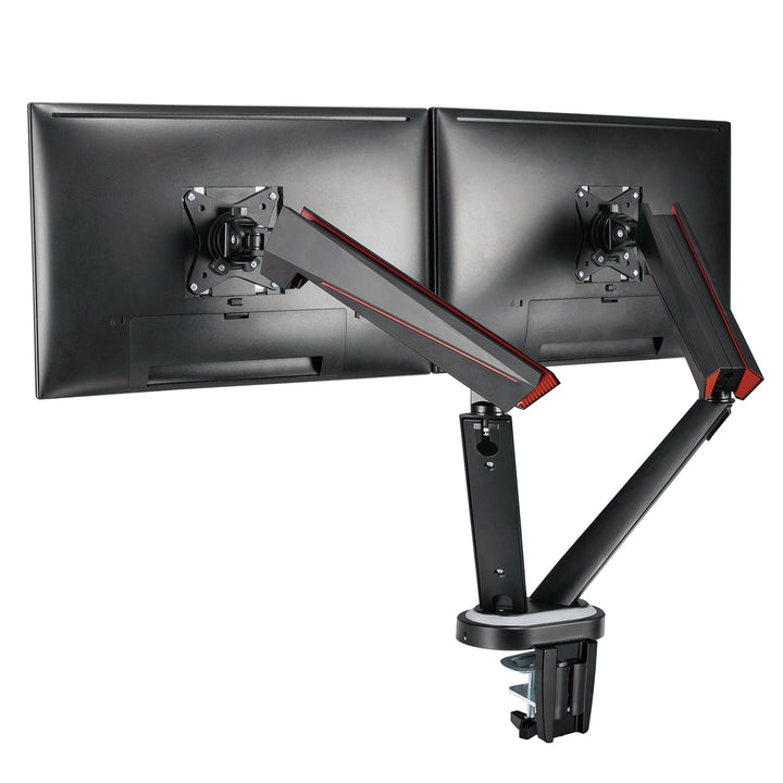 Support pour moniteur de jeu double RS887 - mouvement complet, éclairage LED et nombreuses connexions PC