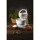 Camry CR 4213 Handmixer met mengkom, 600 W, 5 snelheden turbo, roerstandaard met kneedhaak en roerhaak van roestvrij staal in set, elektrische handmixer, roermachine