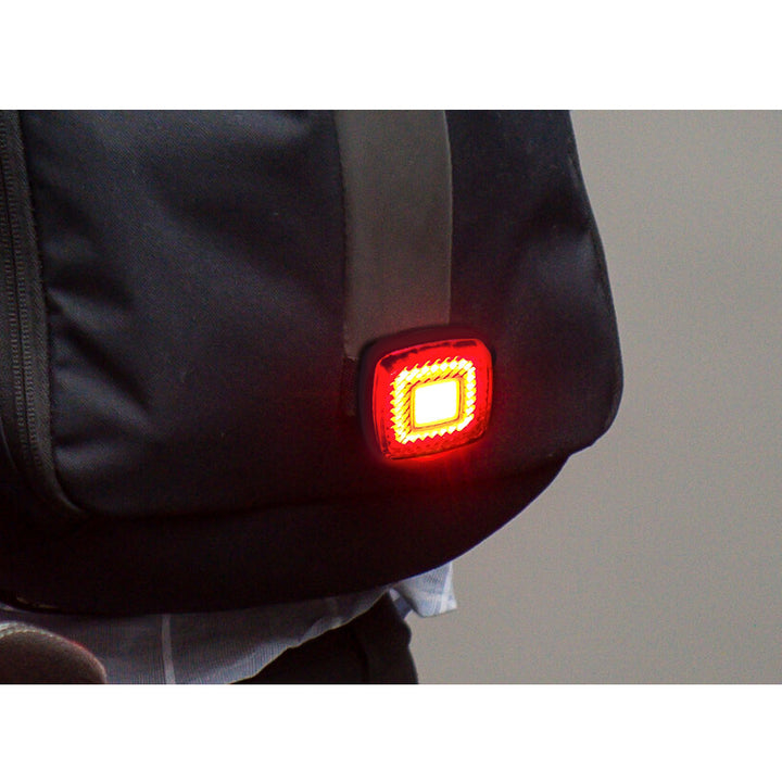 Maclean - MCE355 - LED Fiets Achterlicht  - 3 lichtmodi: SMART, 100% steady, Flash - Hoge helderheid: 125 lumen - 37x37x16mm