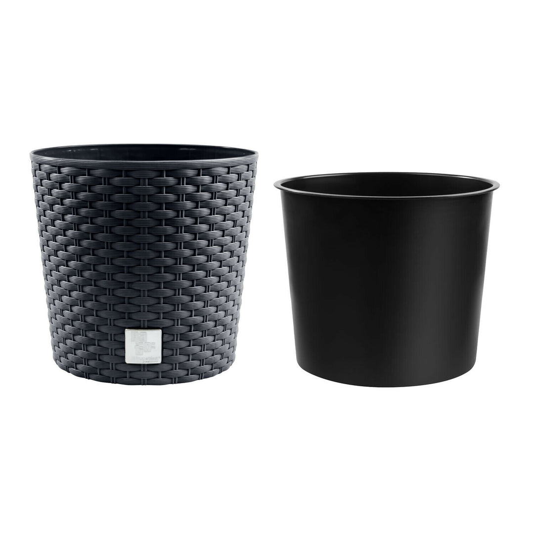 Prosperplast Bloempot met bijdrage Rato Round  - antraciet