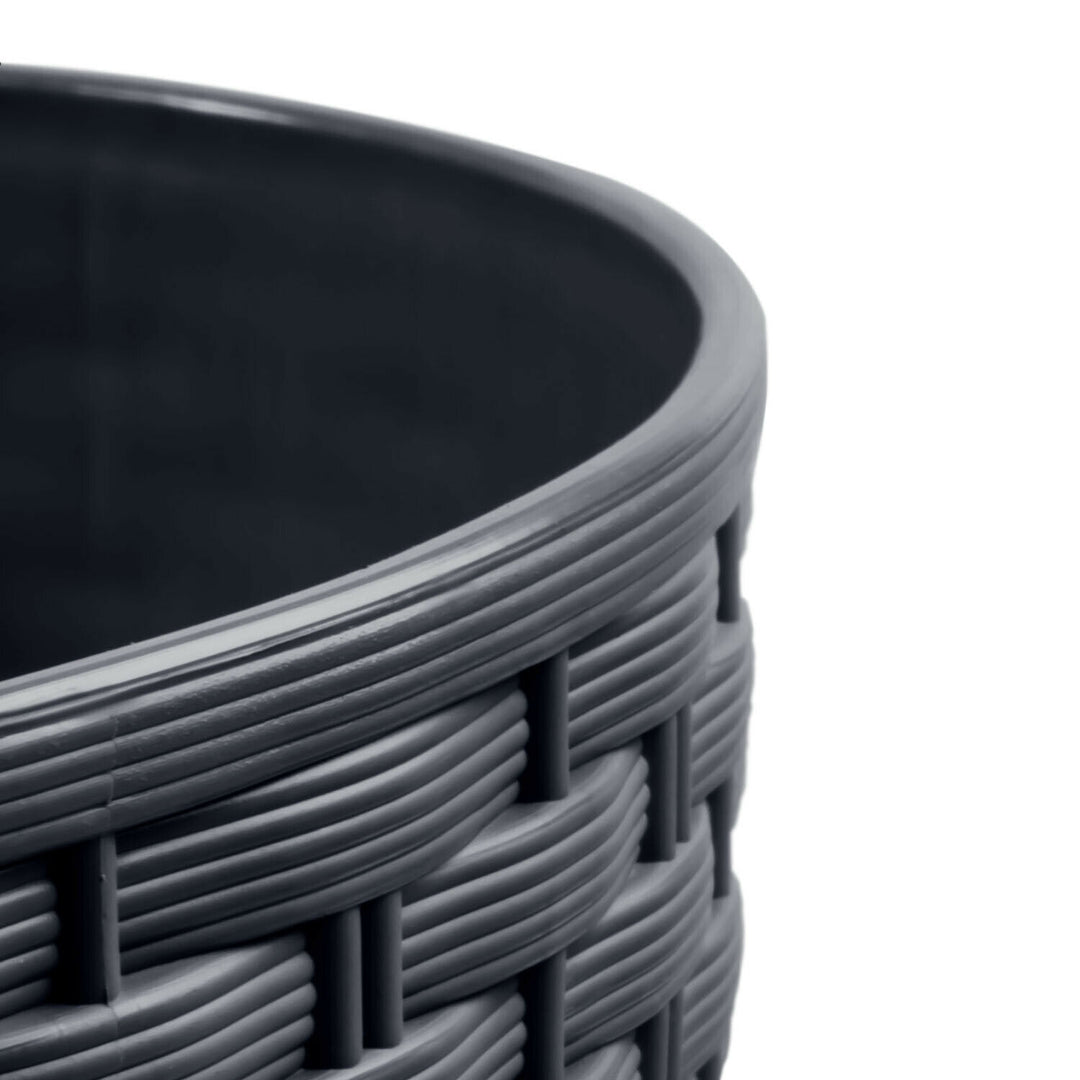 Prosperplast Bloempot met bijdrage Rato Round  - antraciet